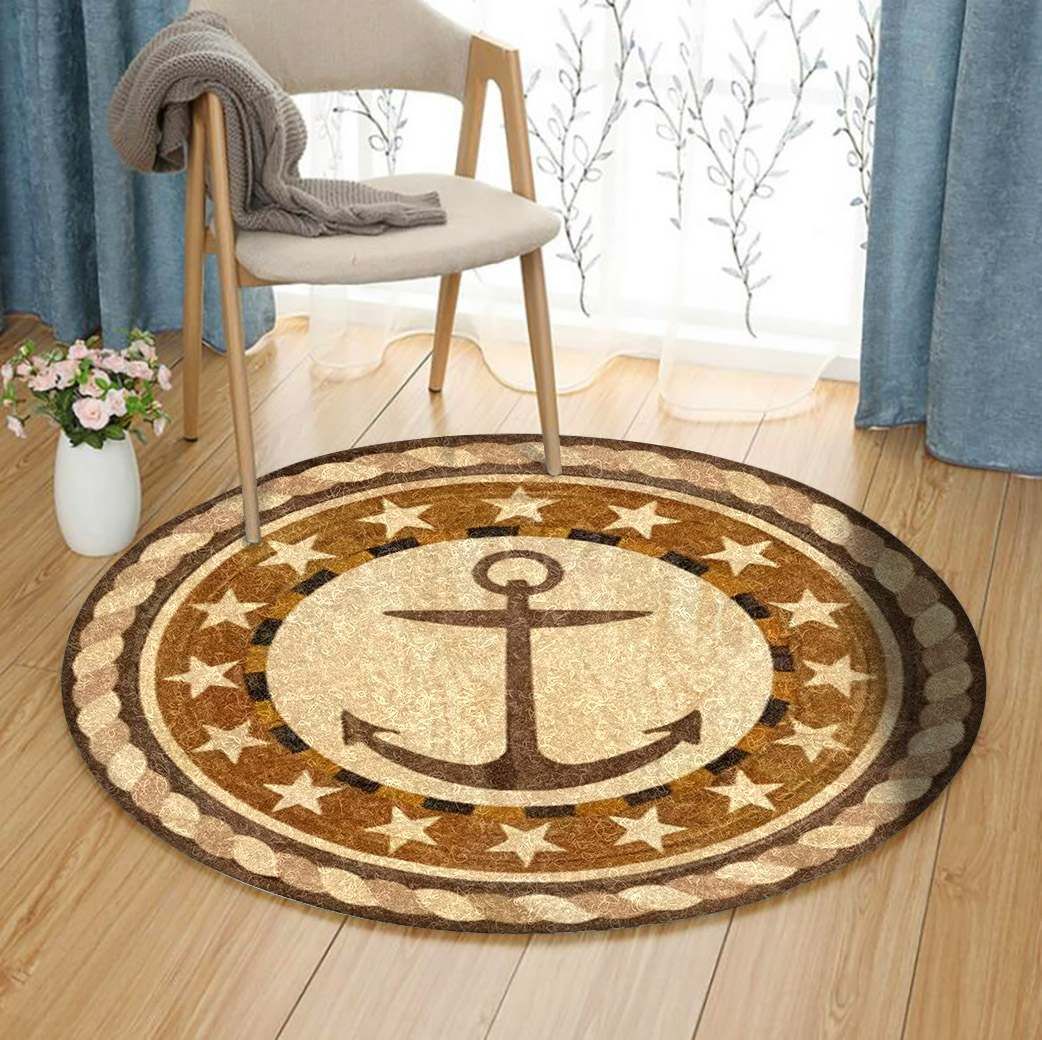 Anchor Round Carpet