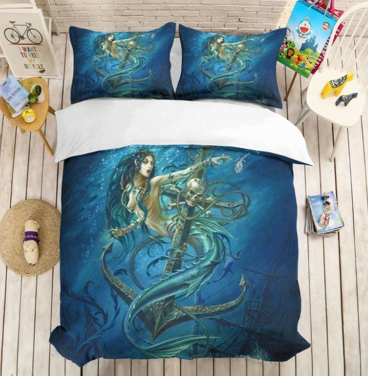 Anchor Mermaid Bedding Set