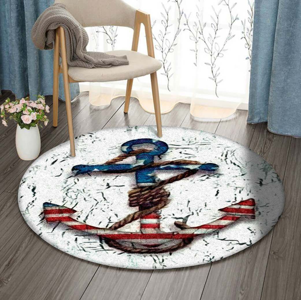 Anchor Round Carpet