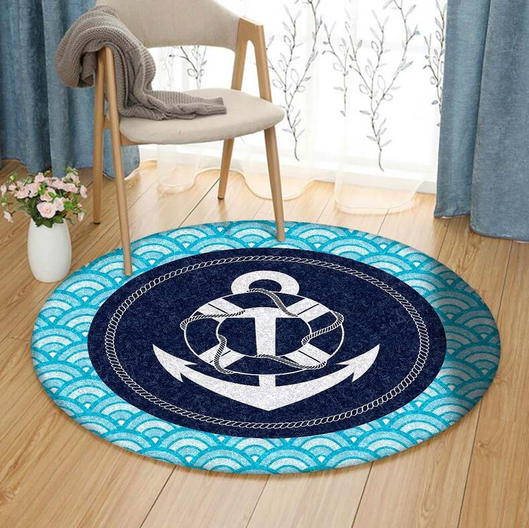 Anchor Round Carpet