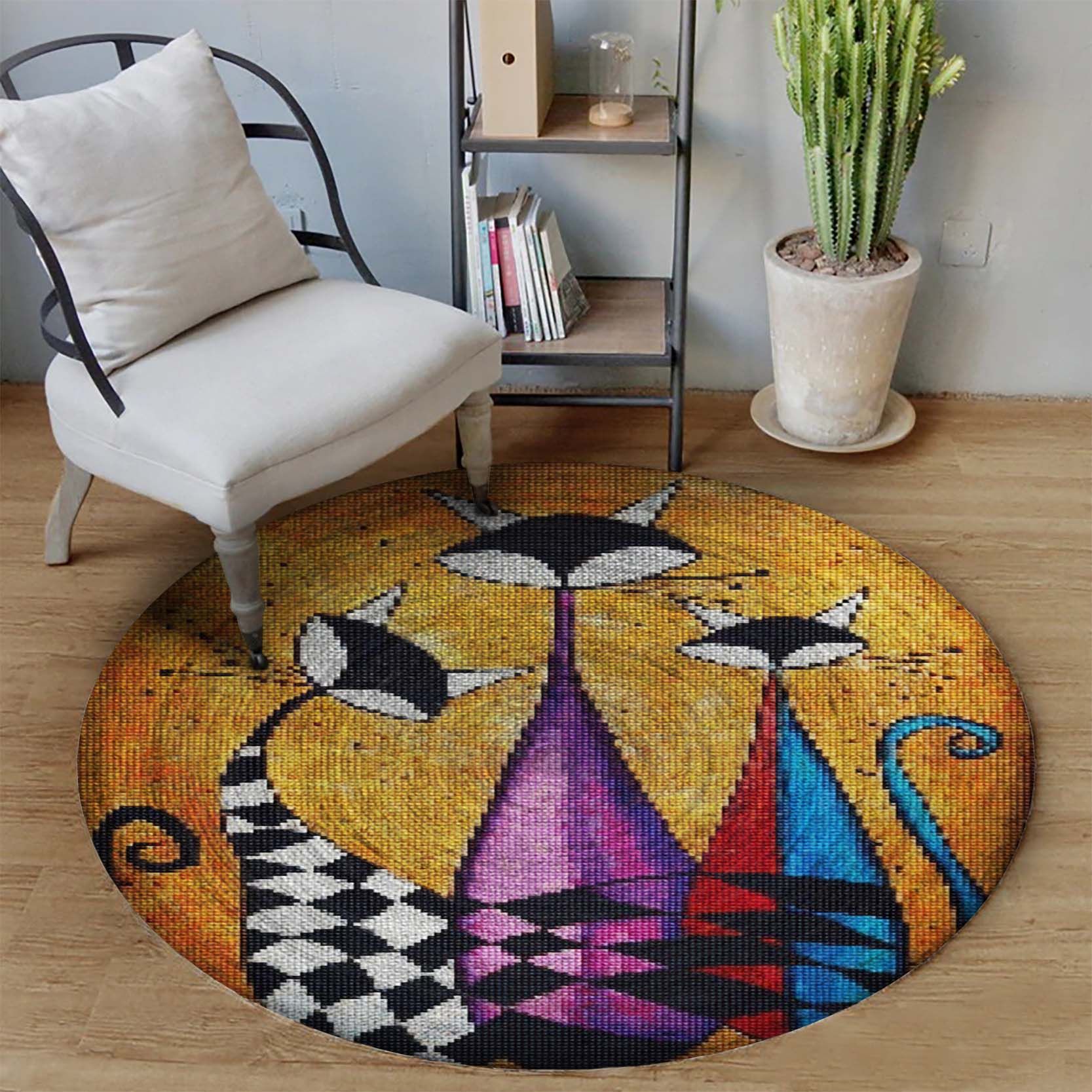 Anchor Round Carpet
