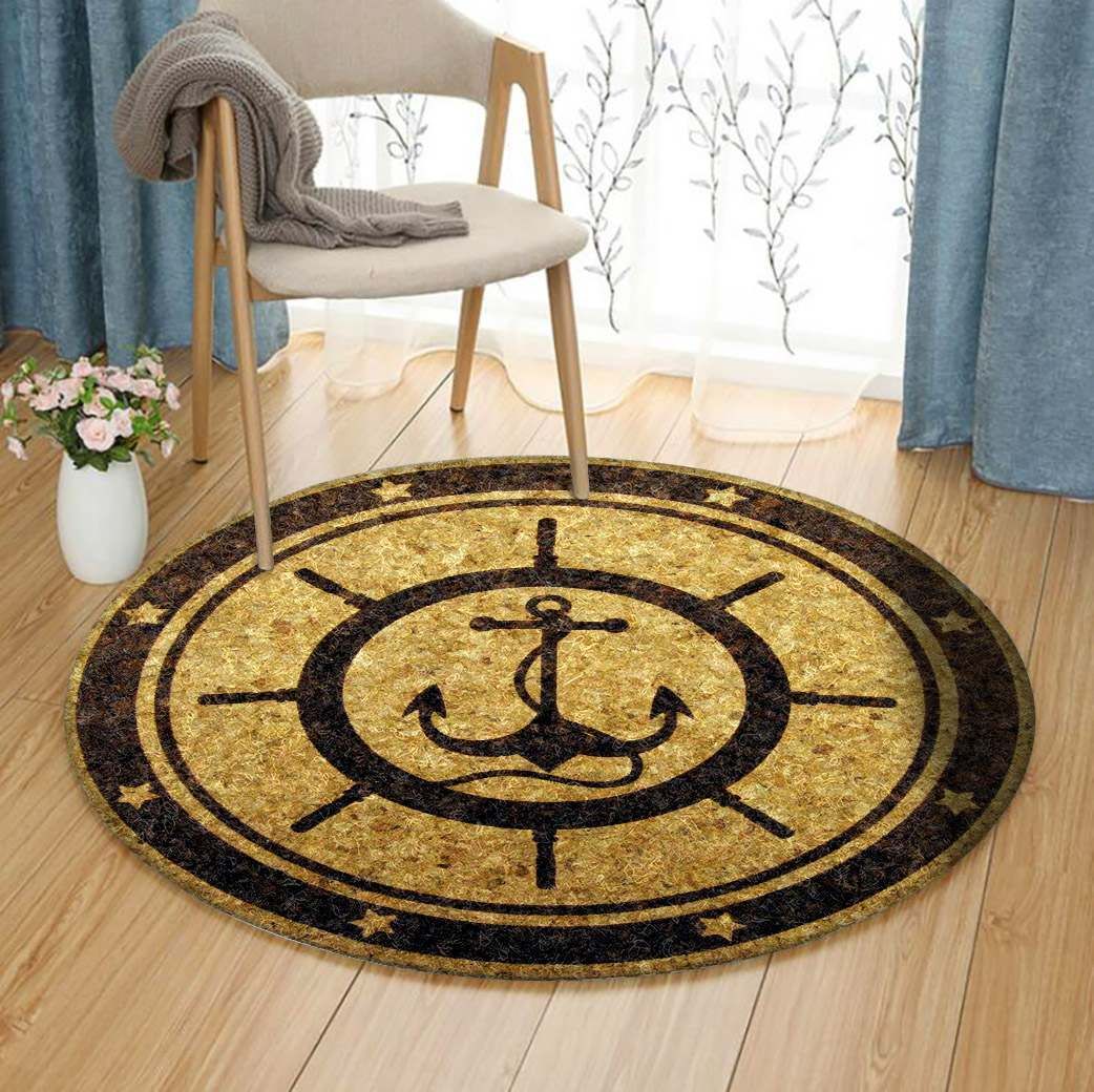 Anchor Round Carpet