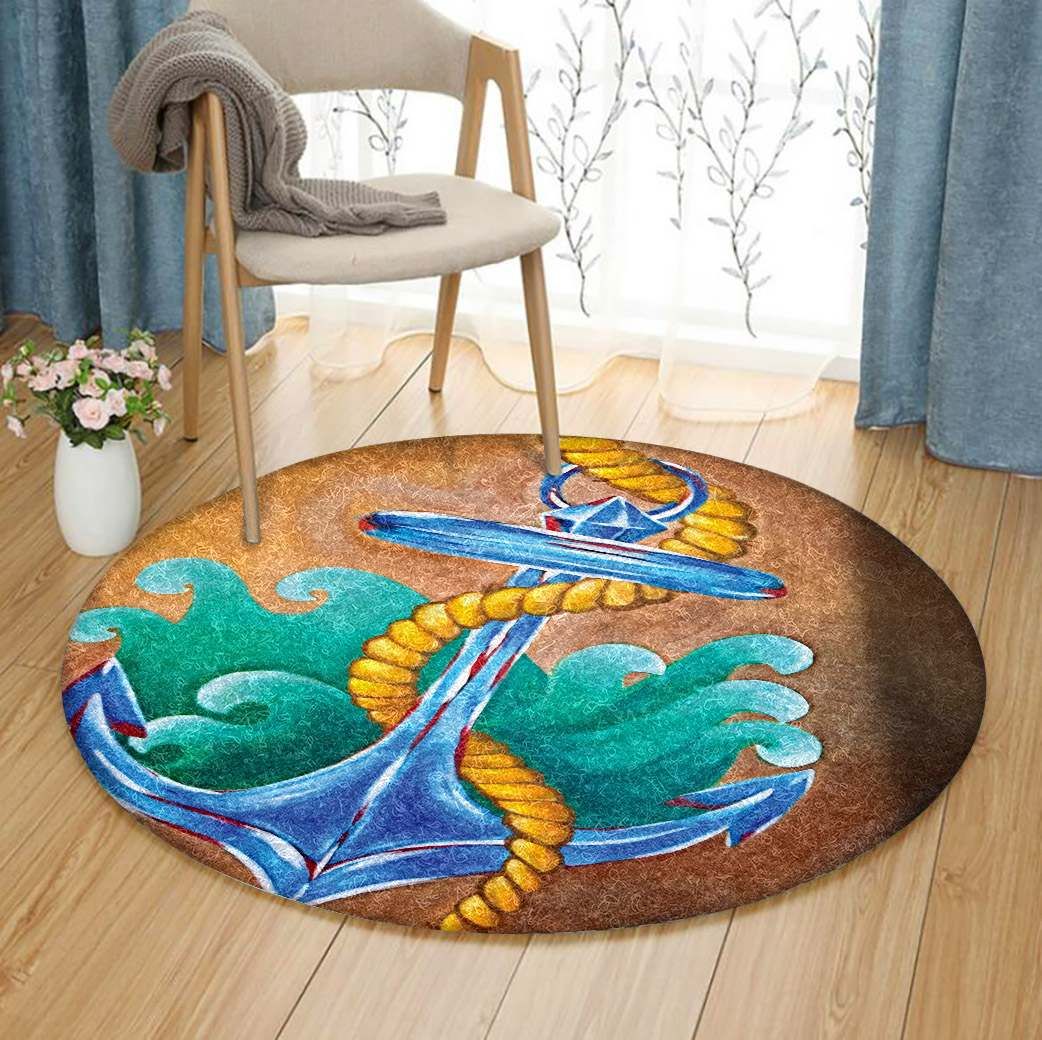 Anchor Round Carpet