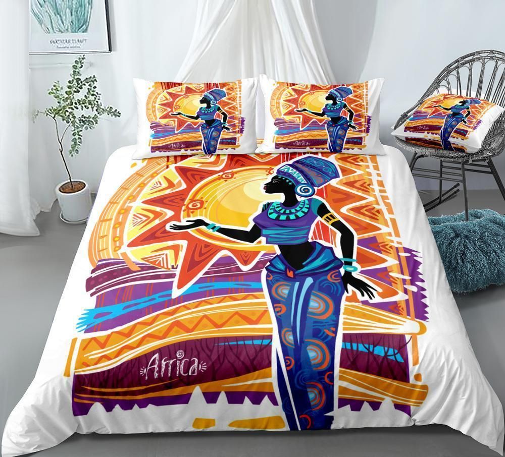 Ancient African Girl Art Bedding Set