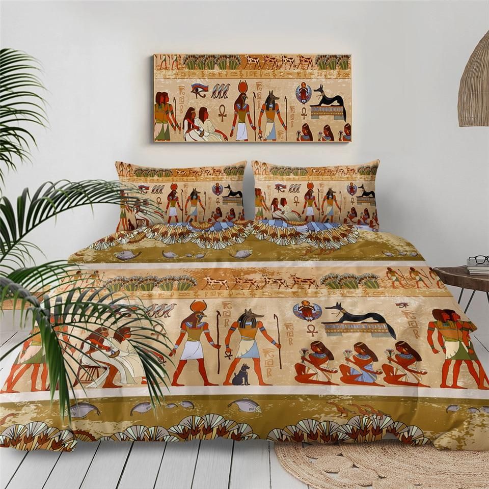Ancient Egypt Civilization Bedding Set