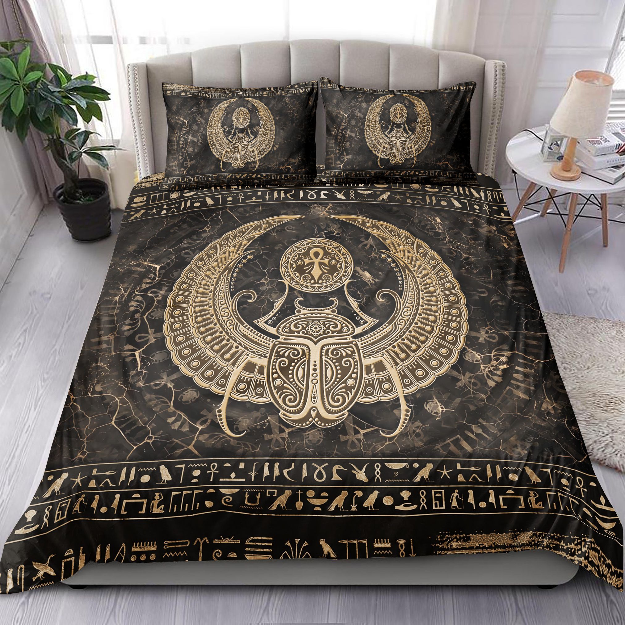Ancient Egypt Scarab Bedding Set
