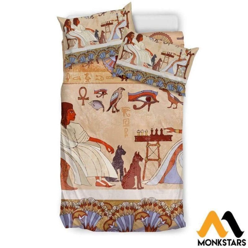 Ancient Egyptian Printed Bedding Set