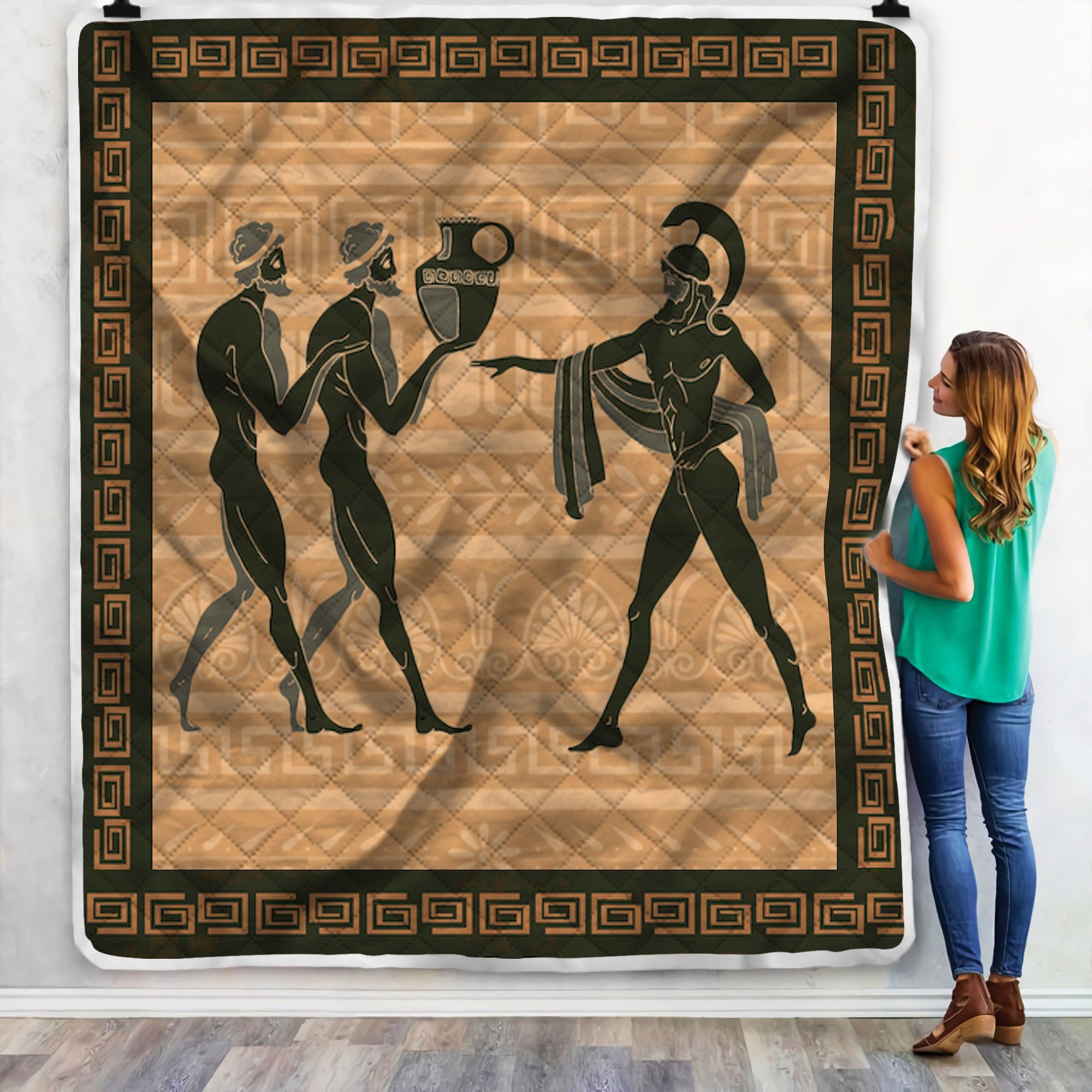 Ancient Greek Mythology Sherpa Fleece Blanket