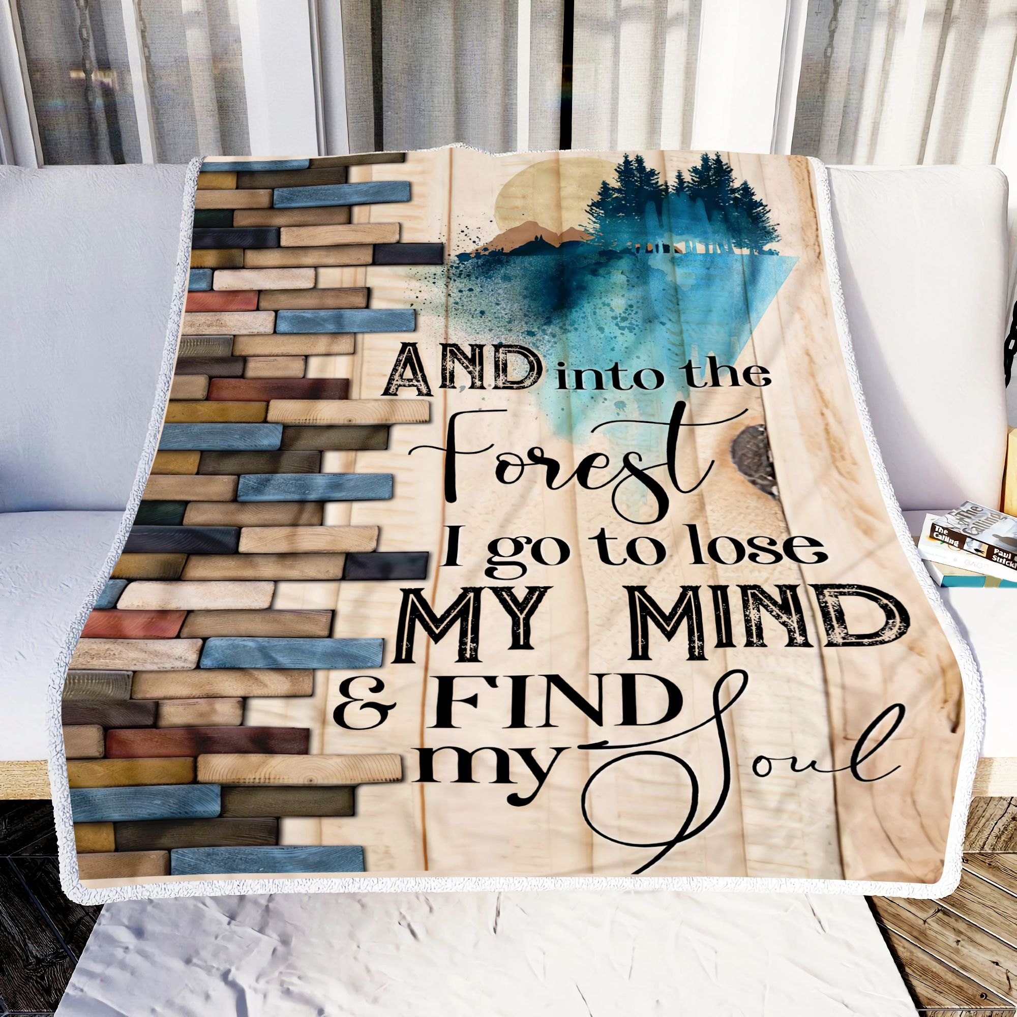 And Into The Forest I Go Fleece Blanket