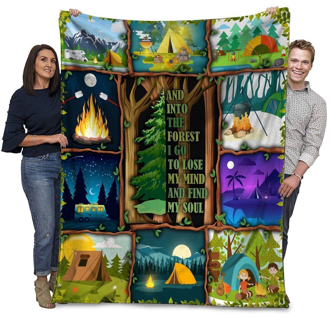 And Into The Forest I Go To Lose My Mind Fleece Blanket