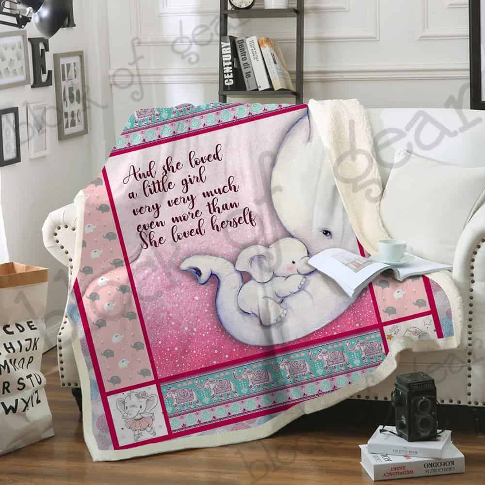 And She Loved A Little Girl Very Very Much Fleece Blanket