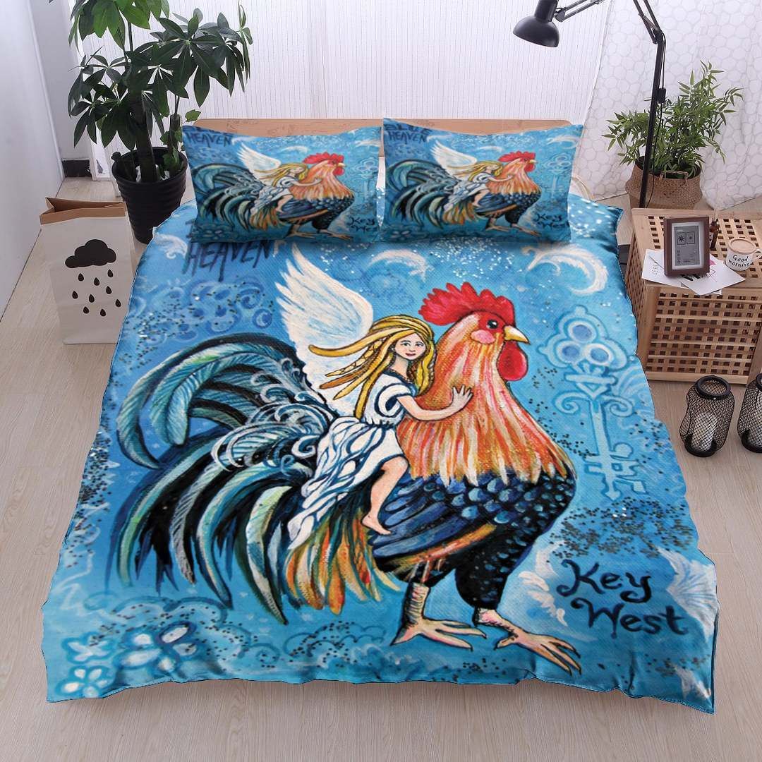 Angel And Chicken Bedding Set