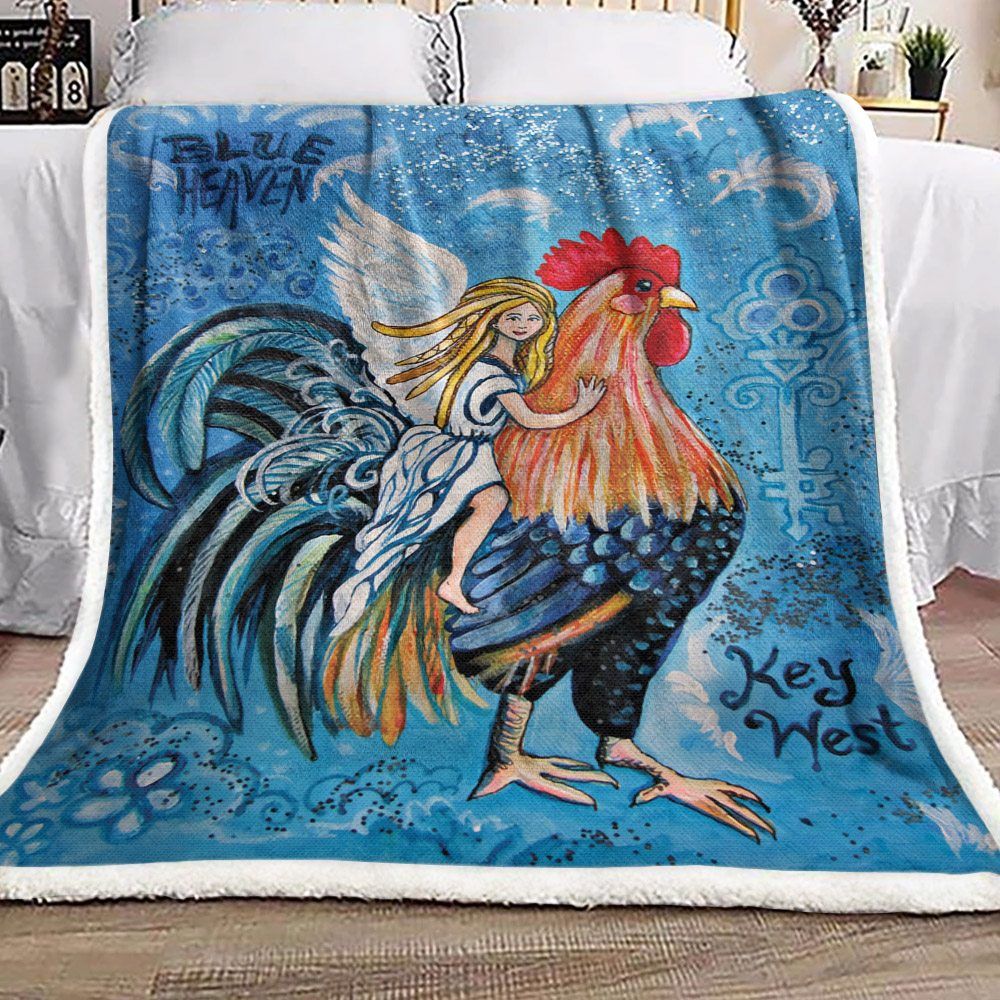 Angel And Chicken Sherpa Fleece Blanket