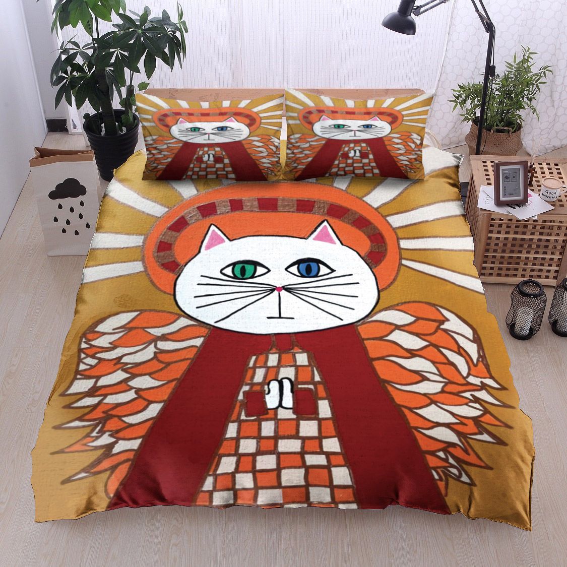 Angel Cat Bedding Set