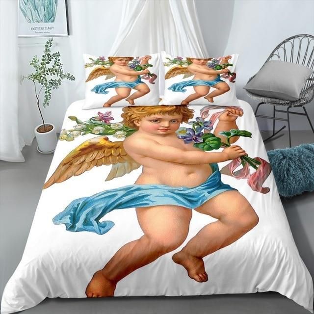 Angel Oil Printed Bedding Set