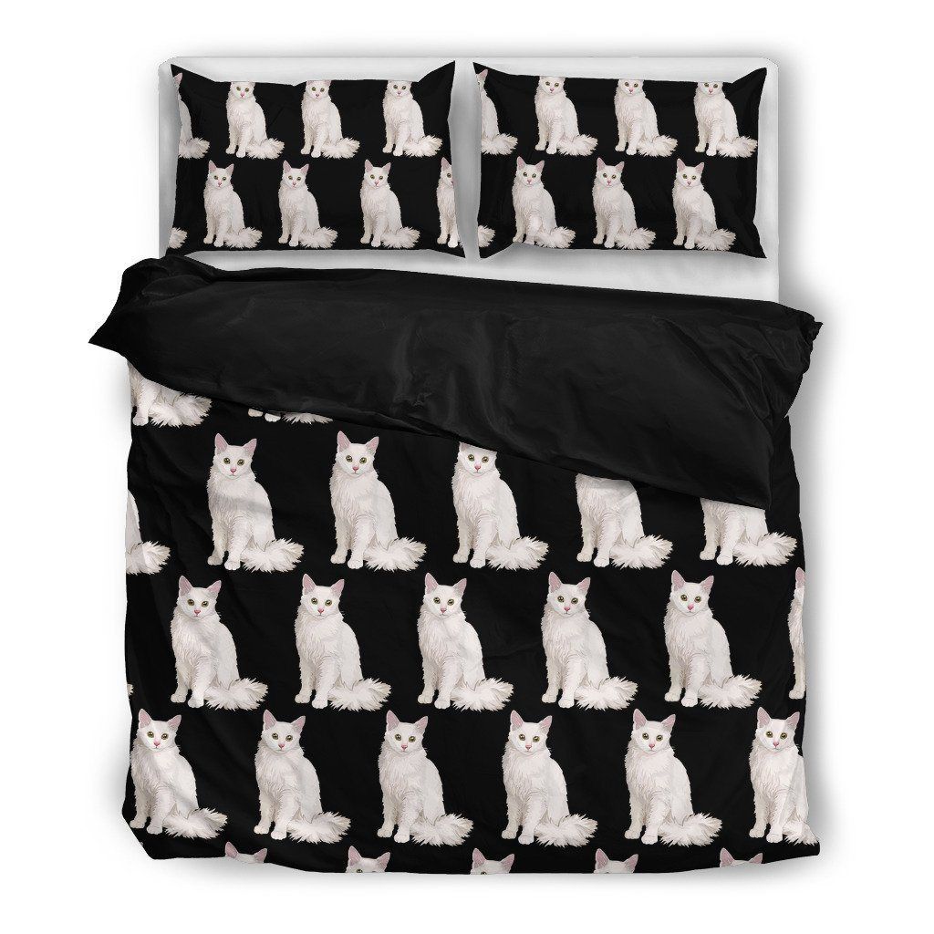 Angora Cat Themed Bedding Set
