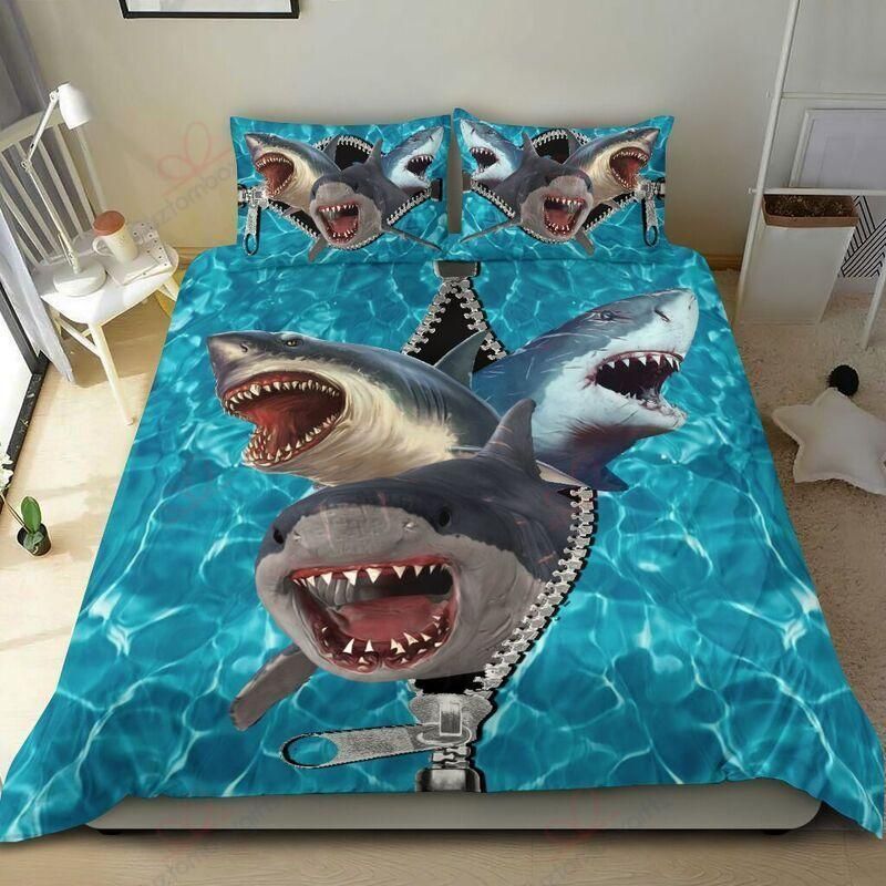 Angry Shark Bedding Set