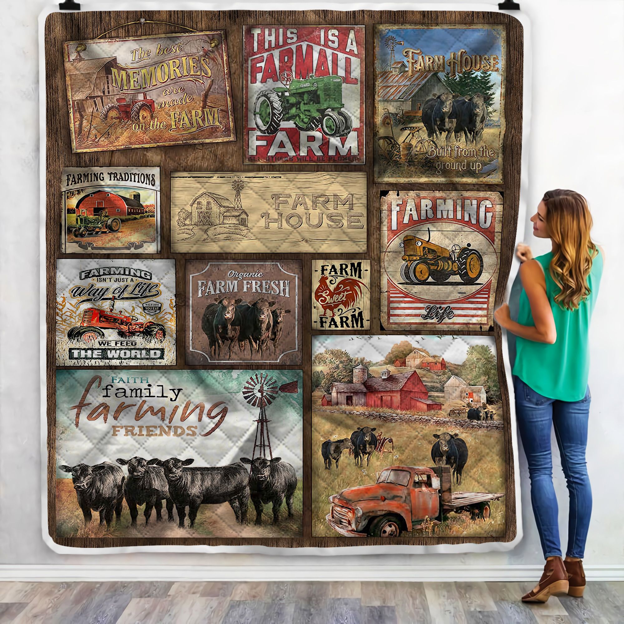 Angus Cows Collection Fleece Blanket