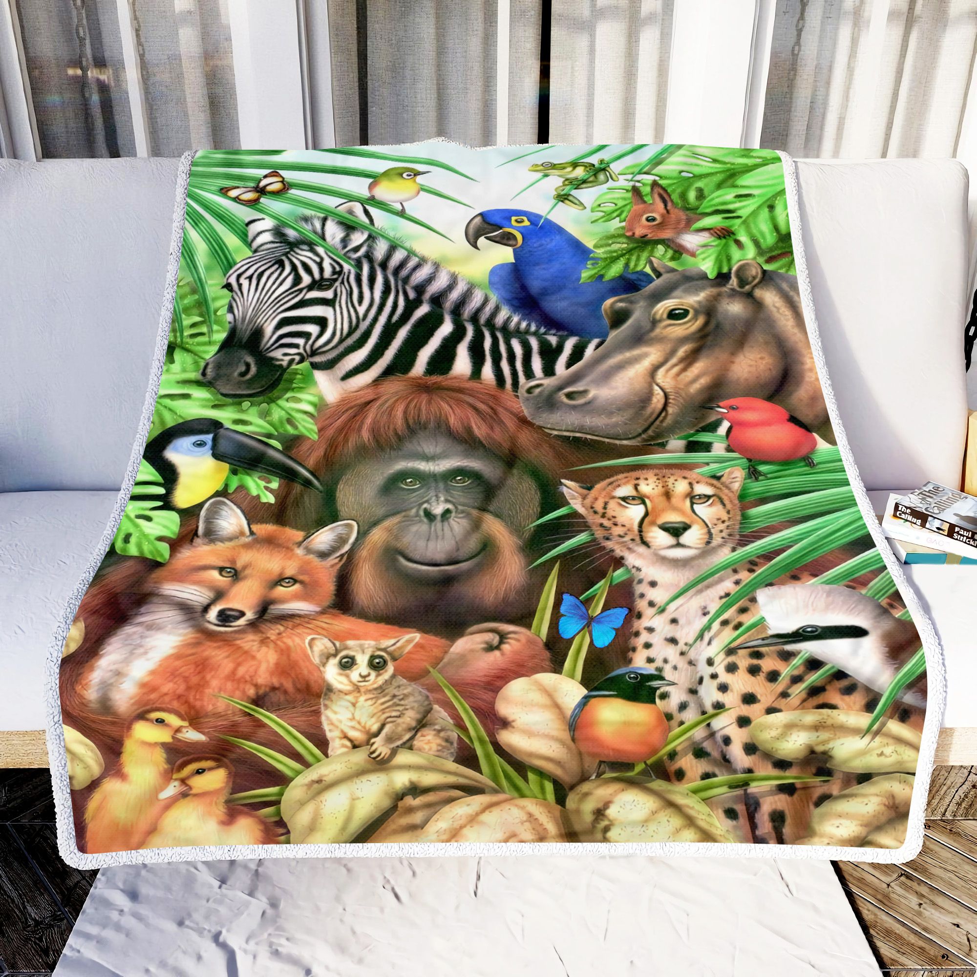 Animal Africa Fleece Blanket