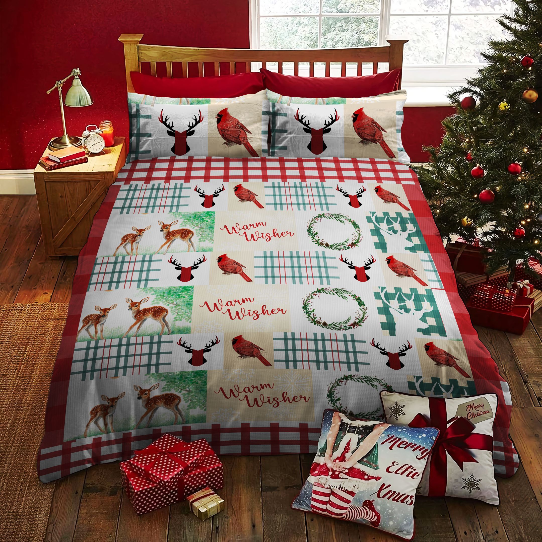 Animal Christmas Bedding Set