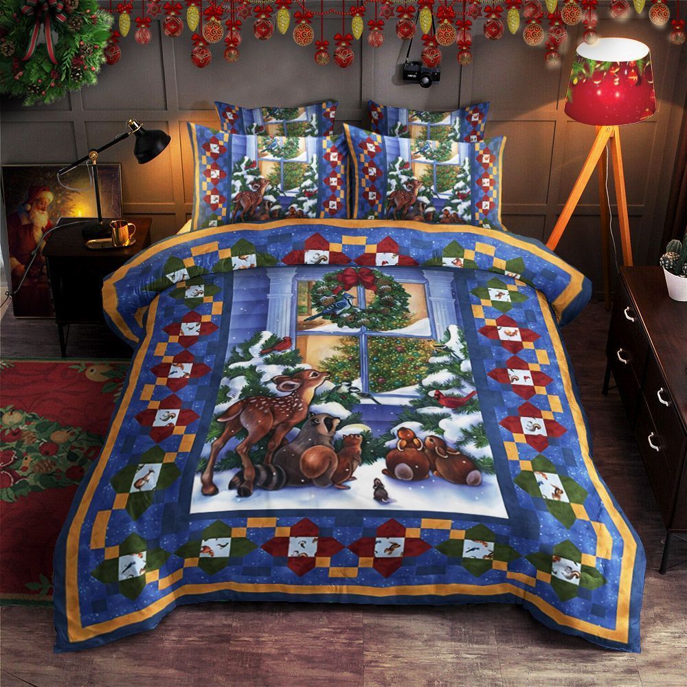 Animal Christmas Bedding Set