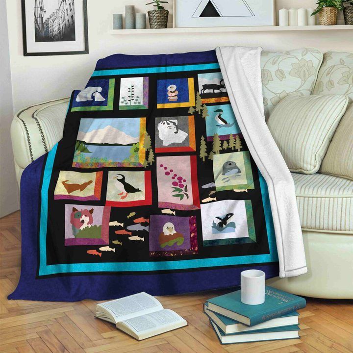 Animal Sherpa Fleece Blanket