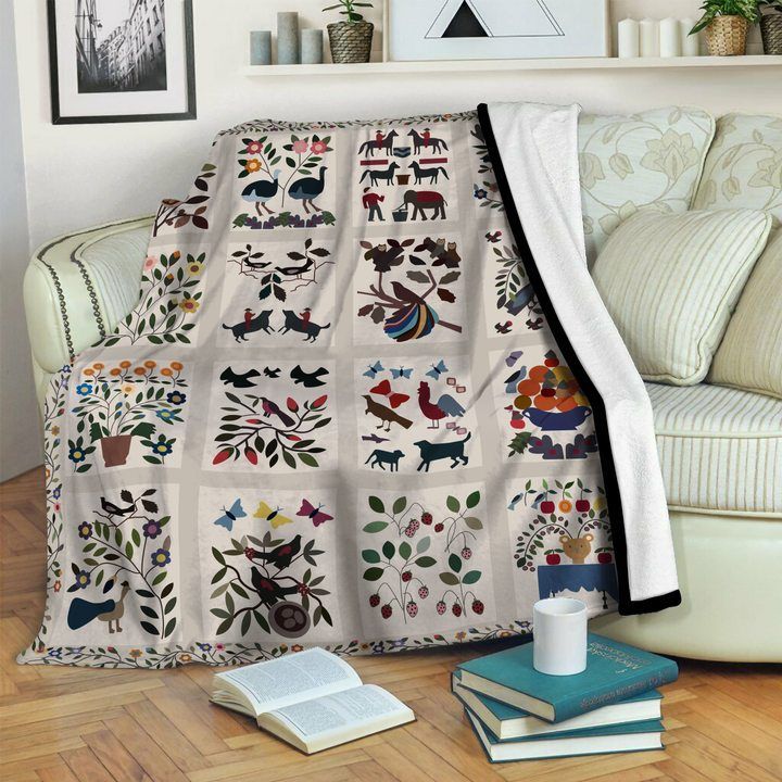 Animal Sherpa Fleece Blanket