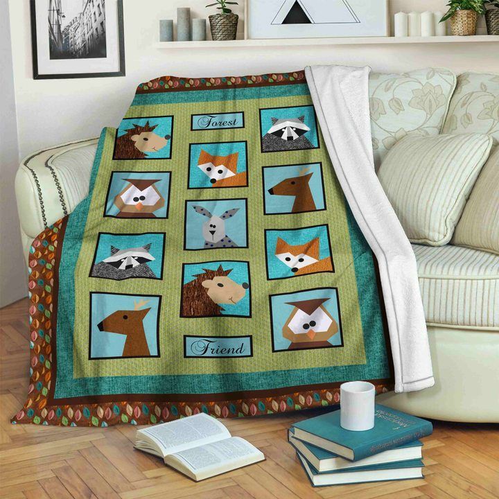 Animal Sherpa Fleece Blanket