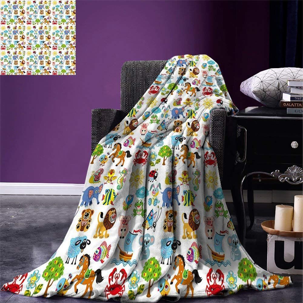 Animal Sherpa Fleece Blanket