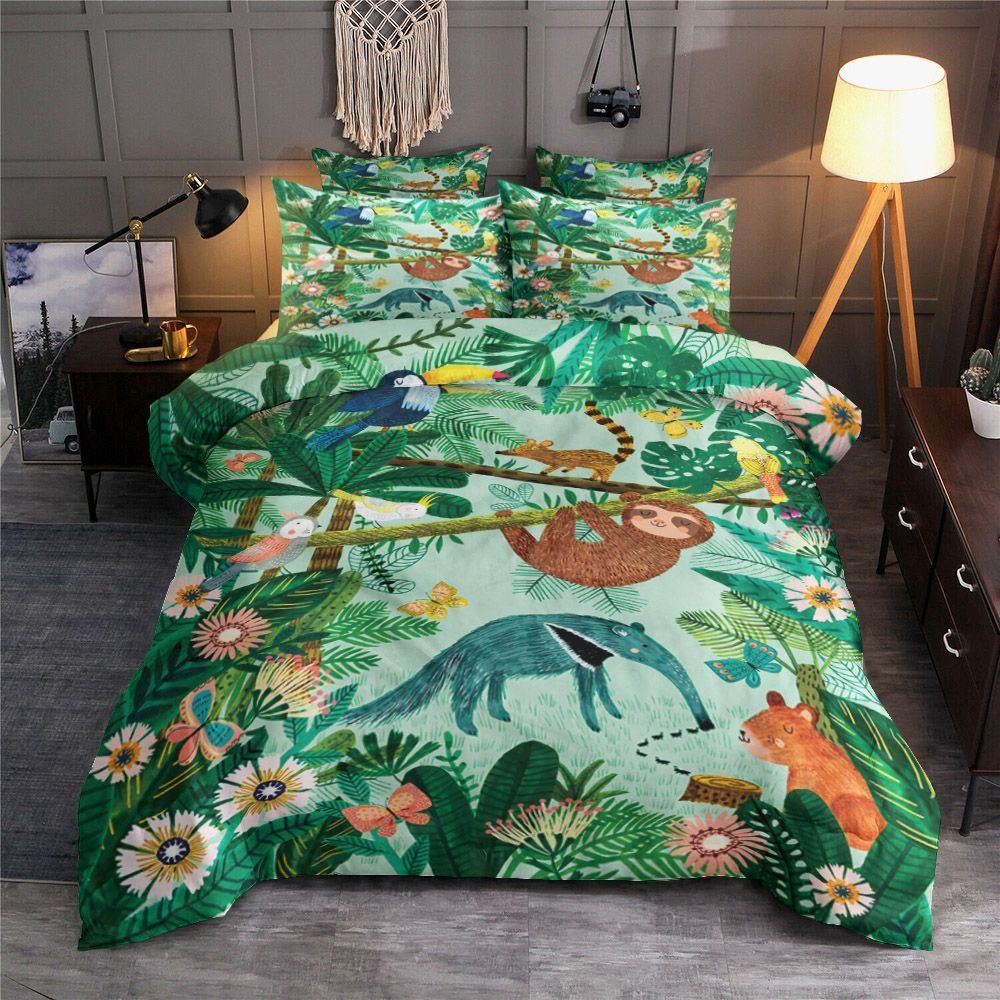Animal In Tropical Forest Bedding Set