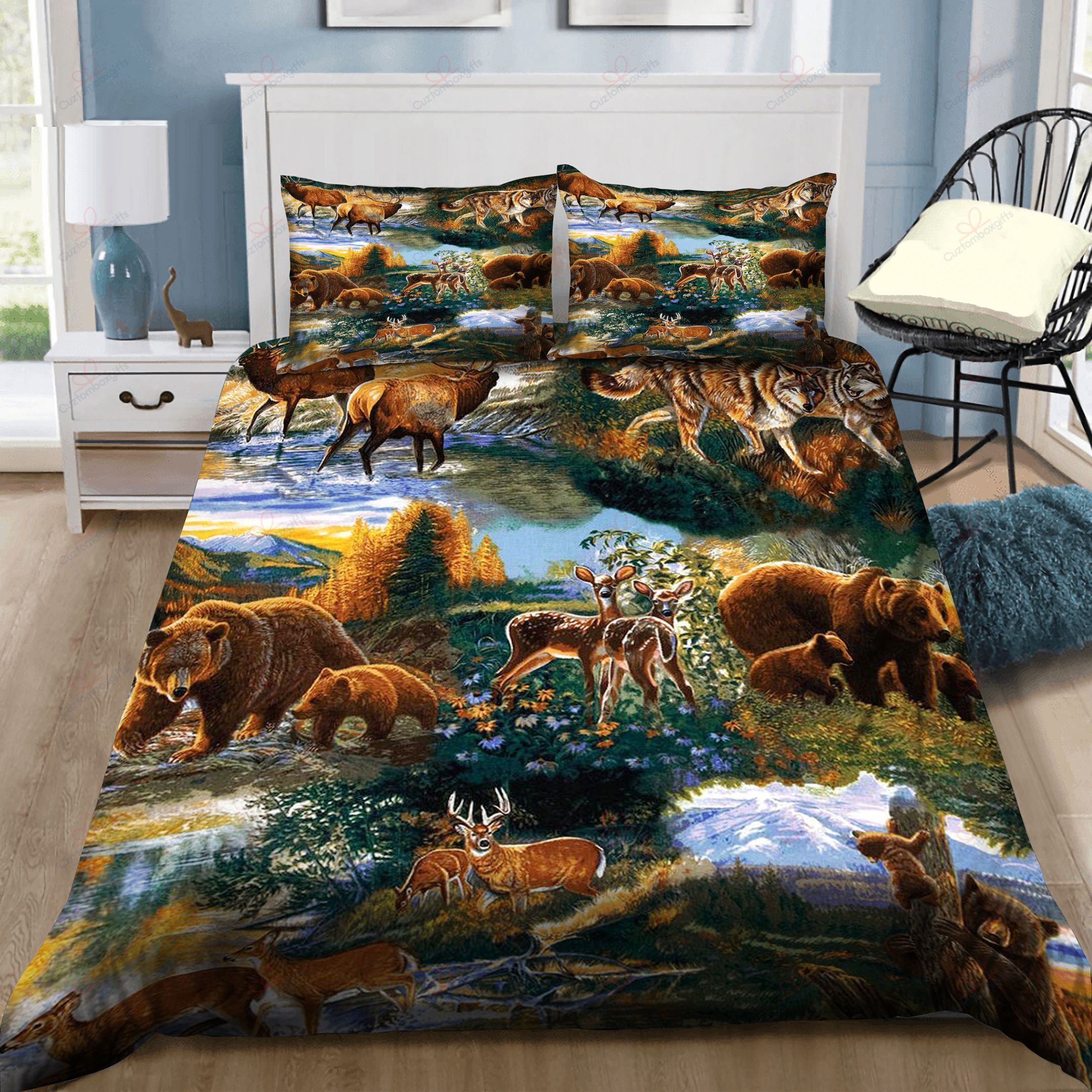 Animal Nature Life Printed Bedding Set