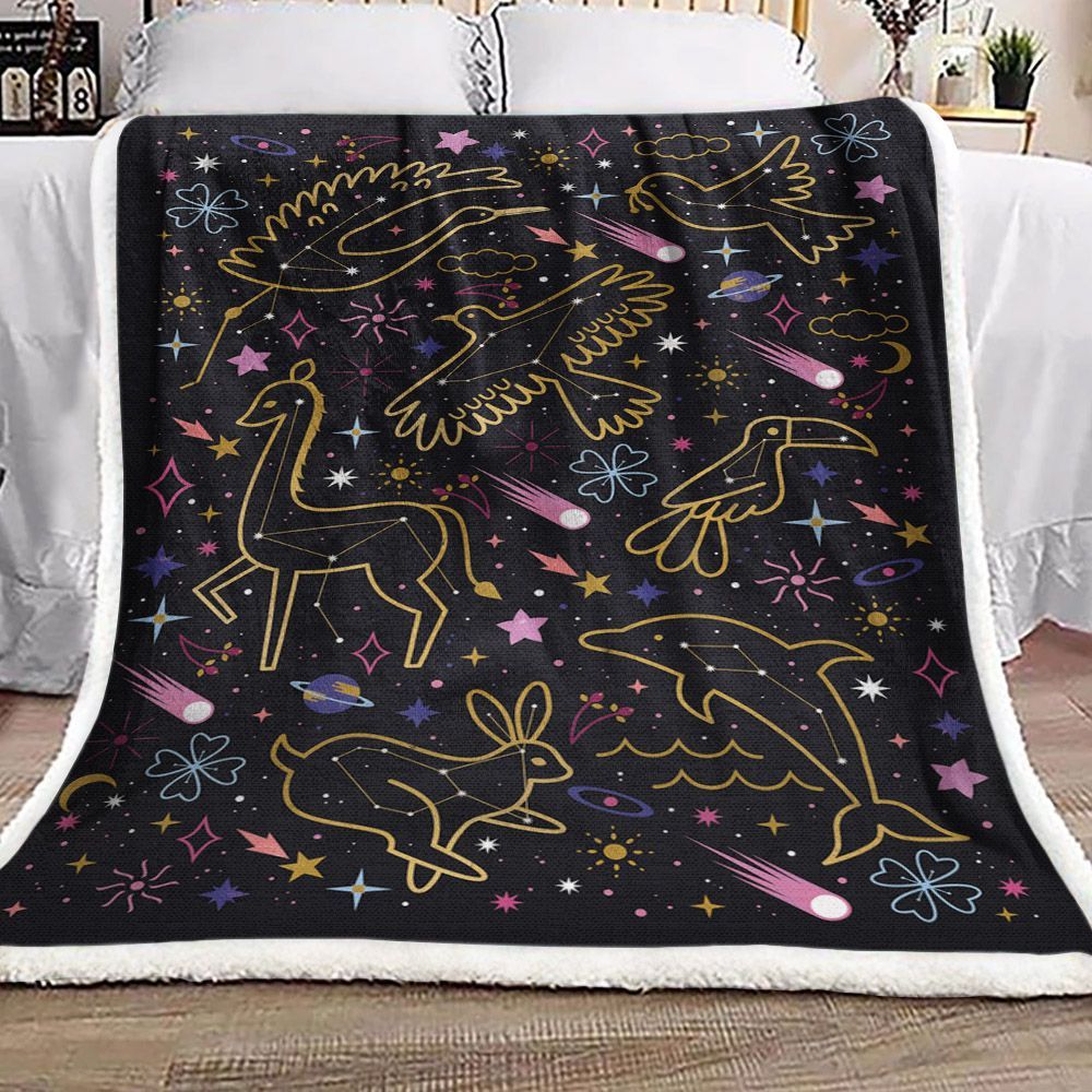 Animal Sherpa Fleece Blanket