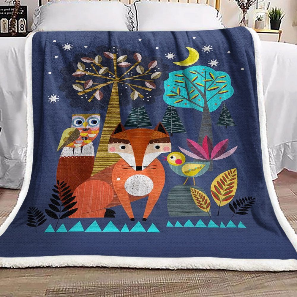 Animal Sherpa Fleece Blanket