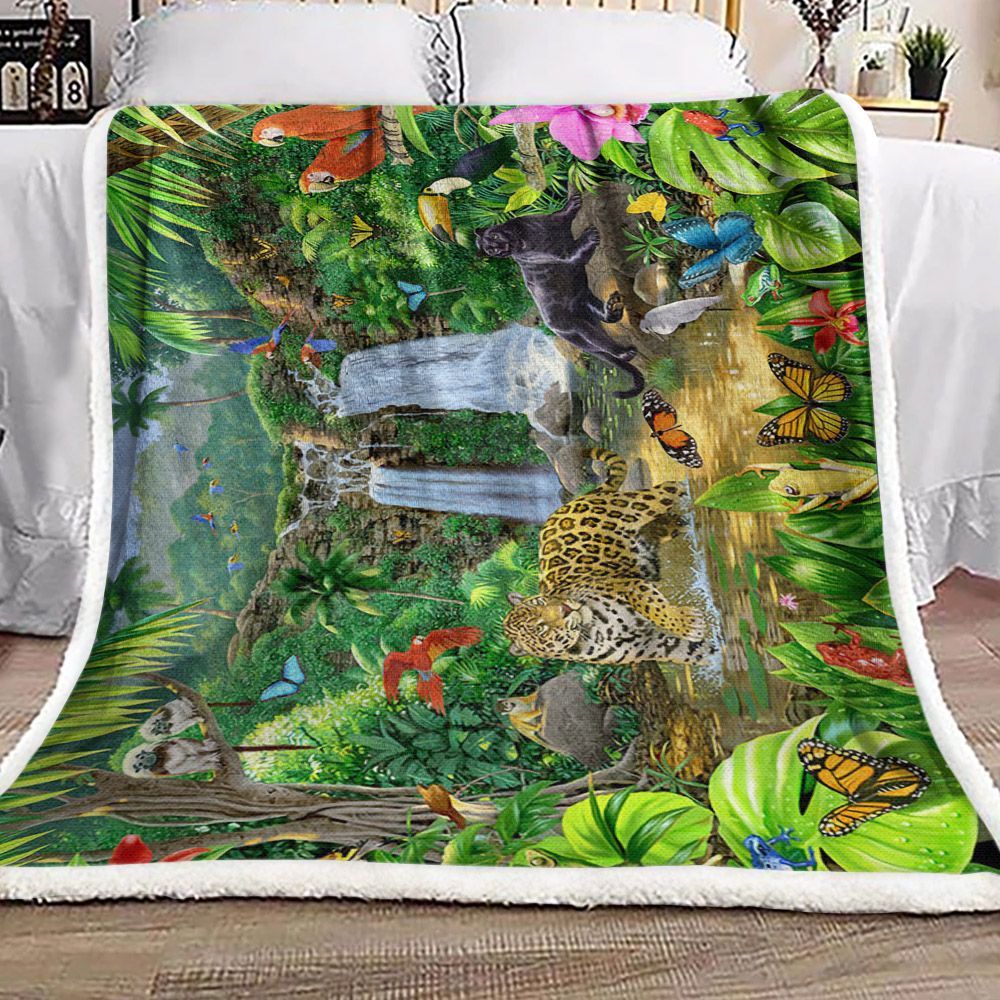 Animal Sherpa Fleece Blanket