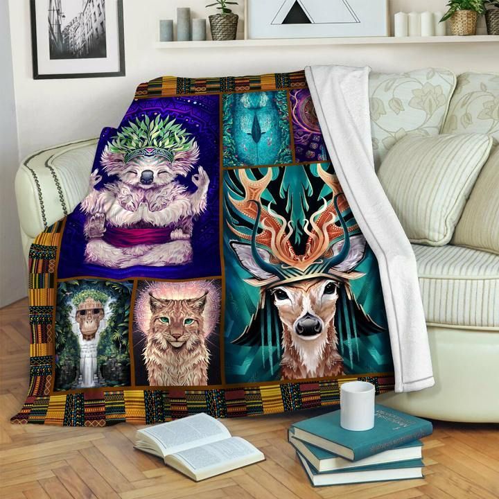 Animal Souls Sherpa Fleece Blanket
