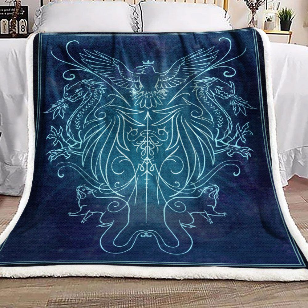 Animal Witch Sigil Sherpa Fleece Blanket