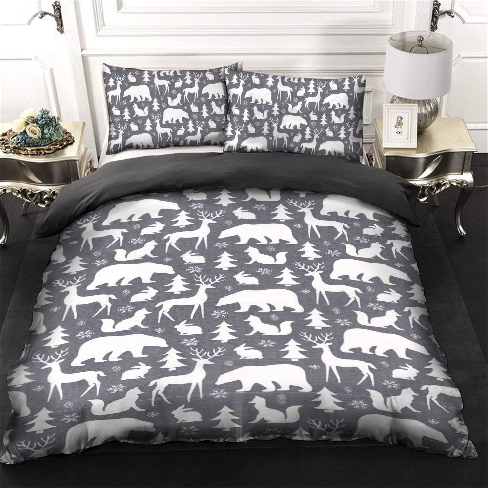 Animal Woodland Pattern Bedding Set