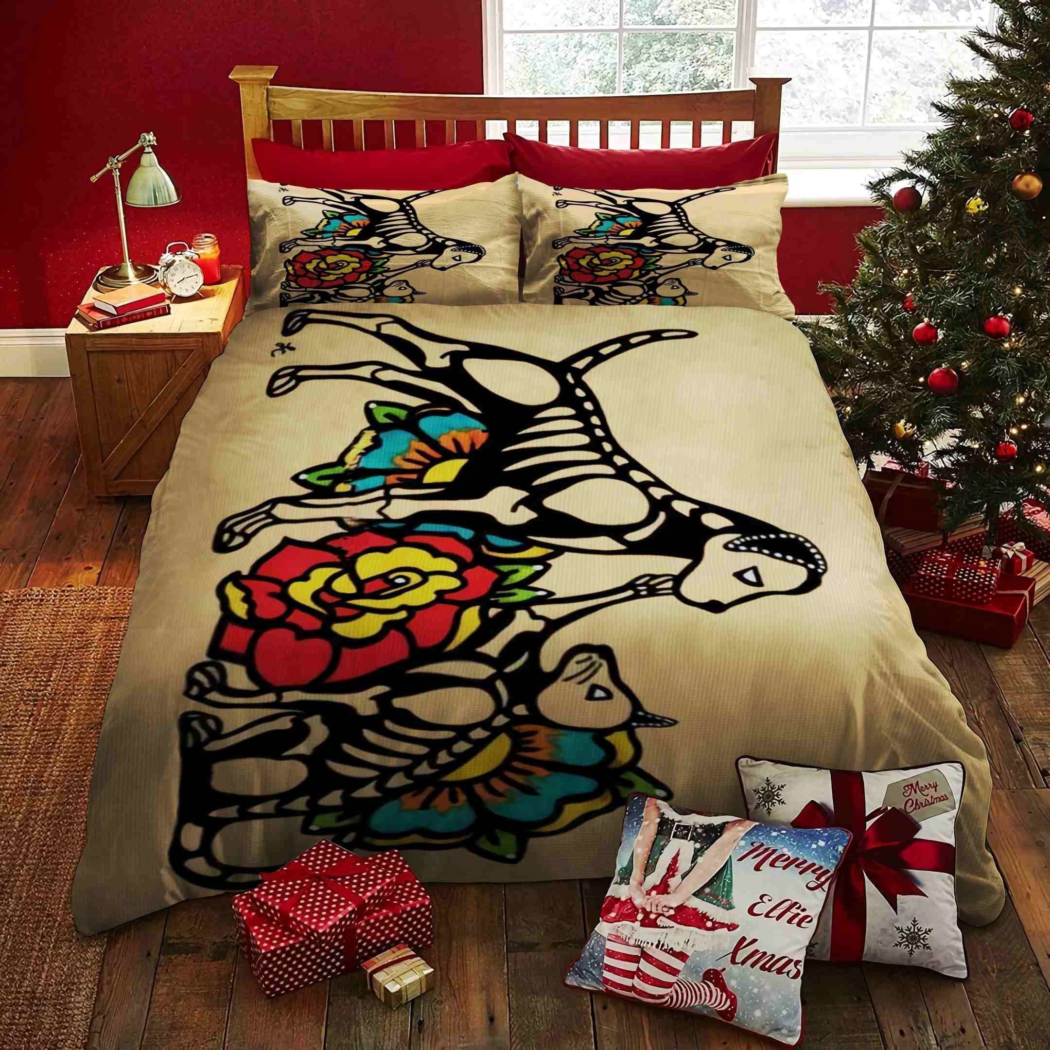 Animals Bones Day Of The Dead Bedding Set