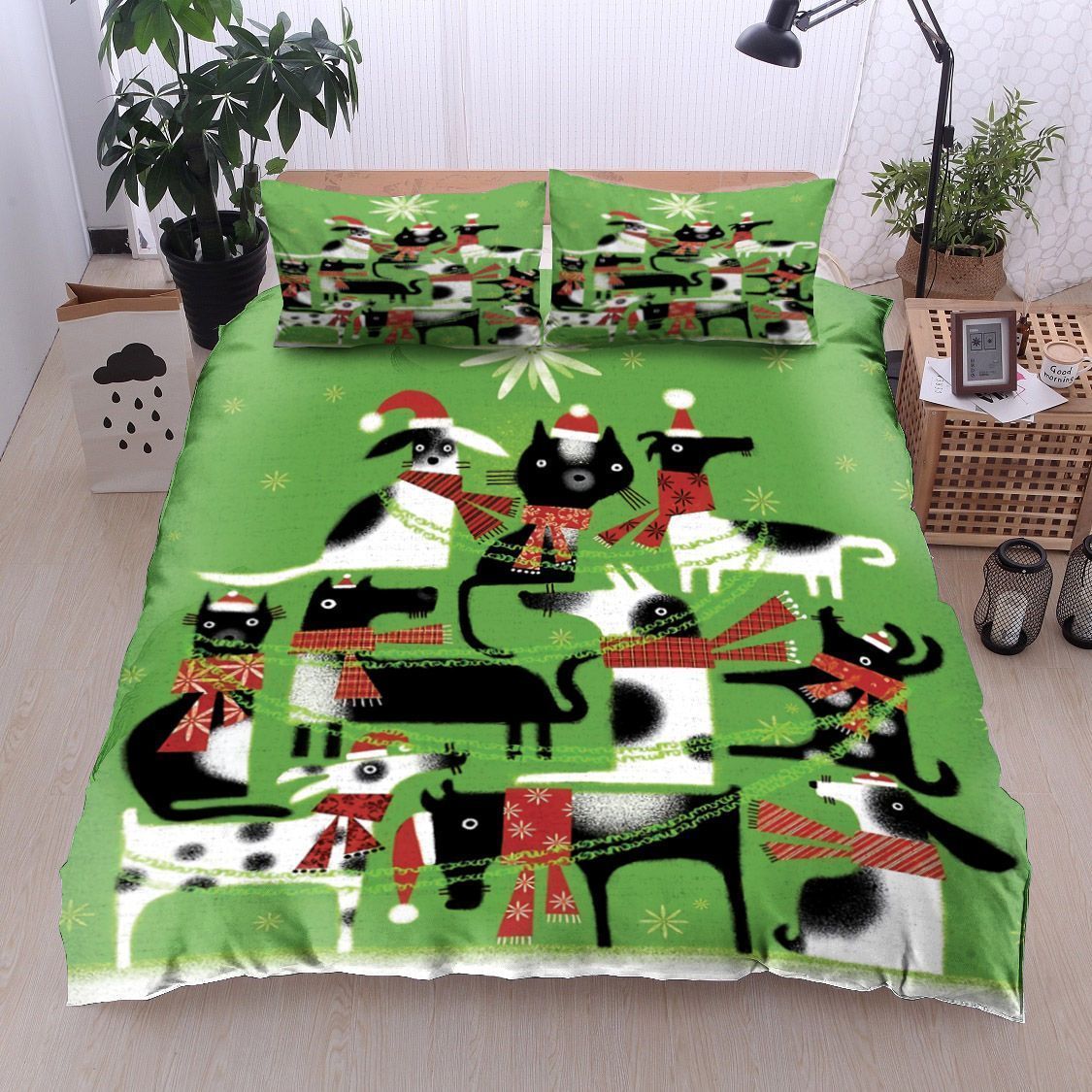 Animals Christmas Bedding Set