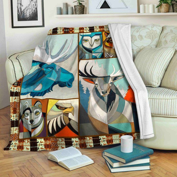 Animals Sherpa Fleece Blanket