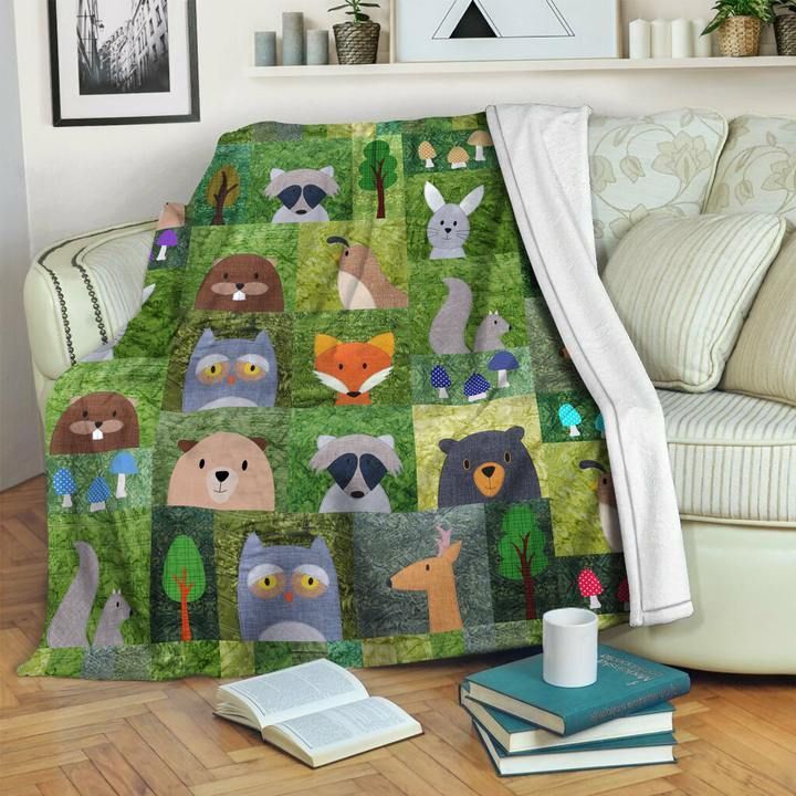 Animals Sherpa Fleece Blanket