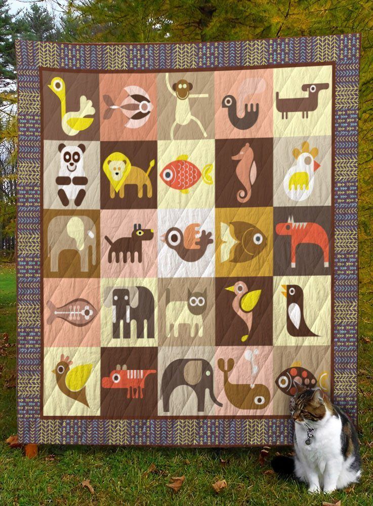 Animals D8017 Quilt Blanket