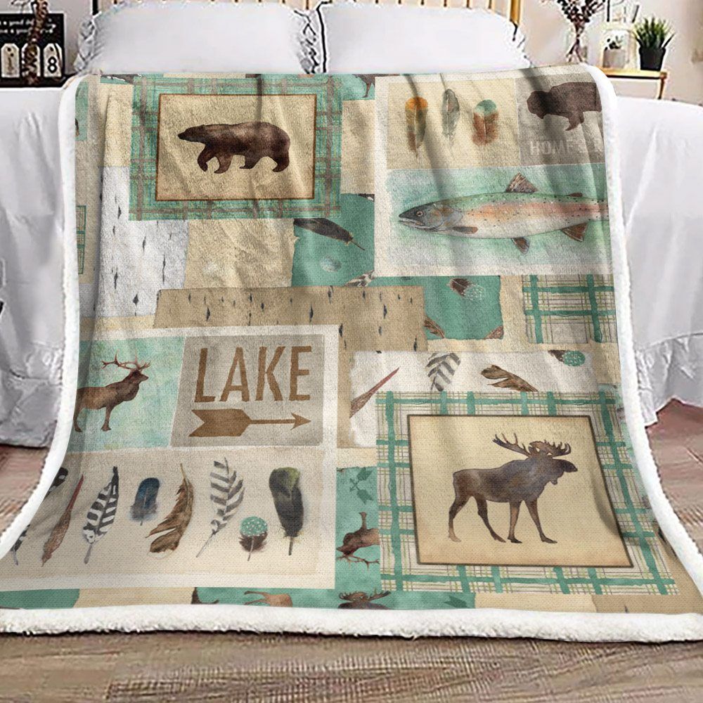 Animals Sherpa Fleece Blanket