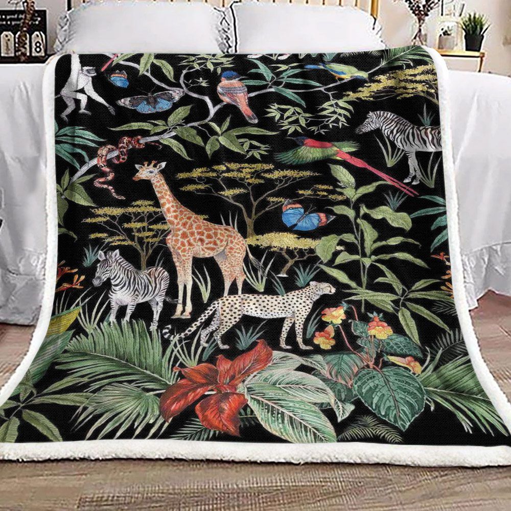 Animals Sherpa Fleece Blanket