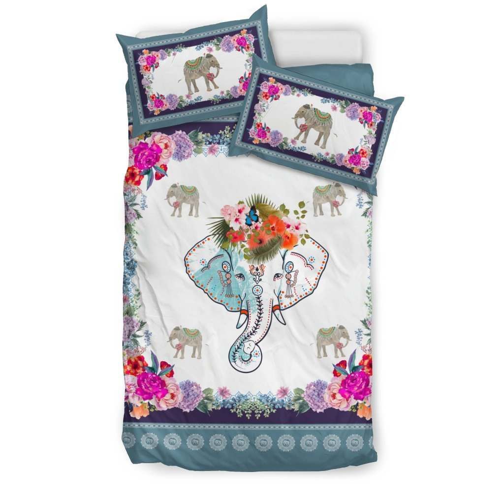 Animals Elephant Euro Style Bedding Set