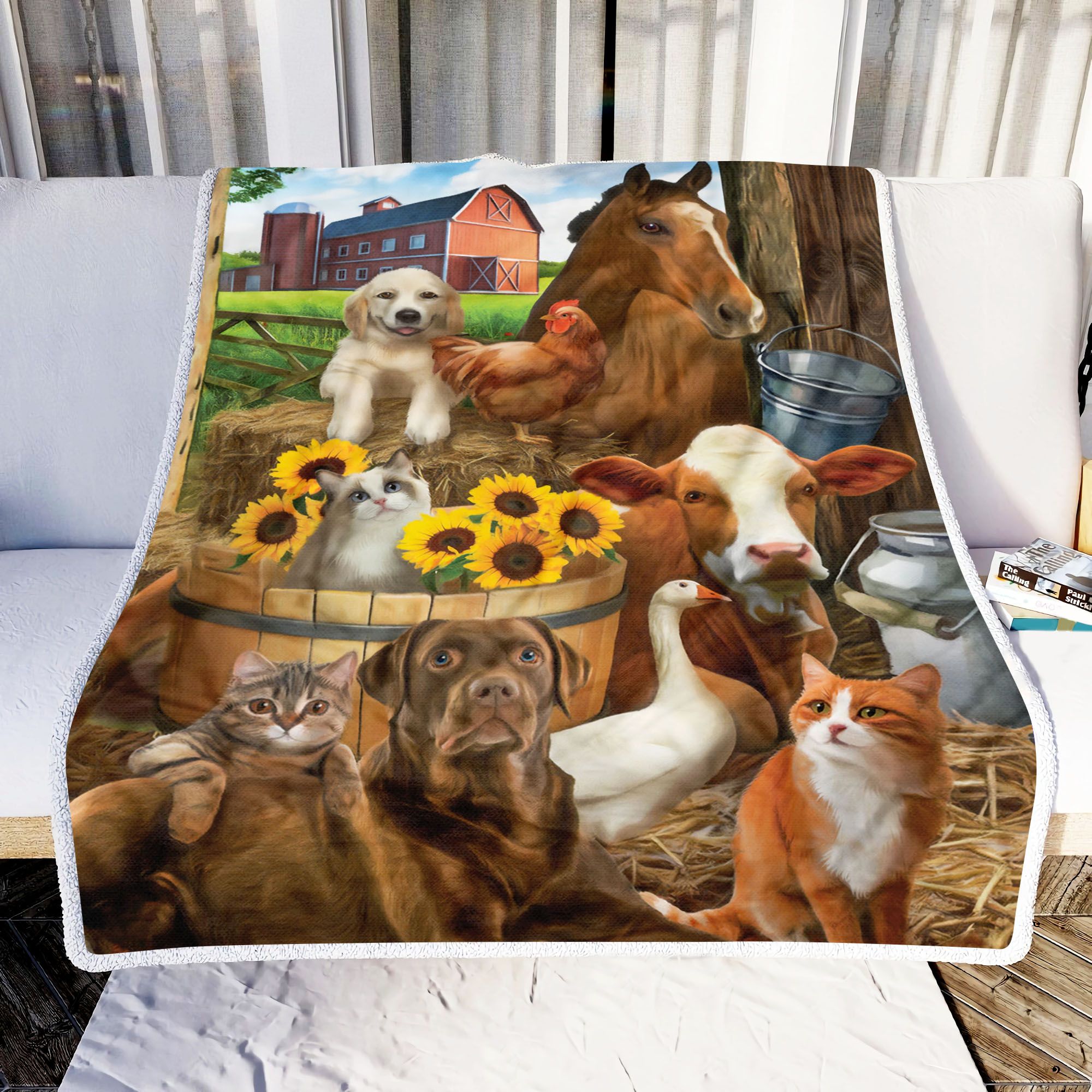 Animals Farm Fleece Blanket