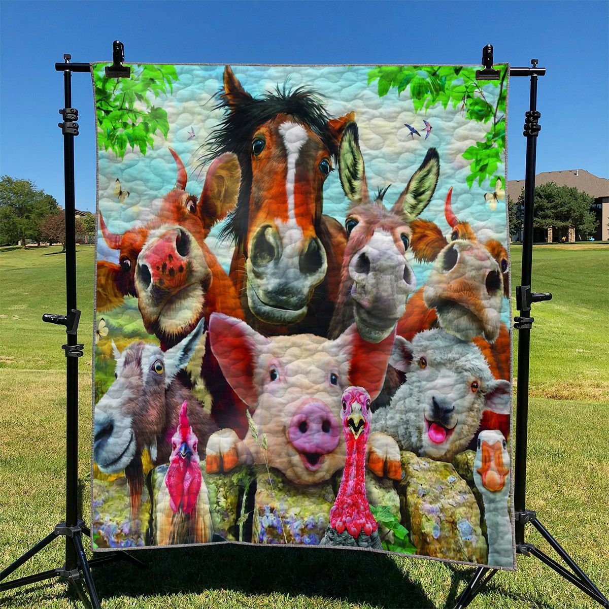 Animals In Farm NI1911131DT Quilt Blanket