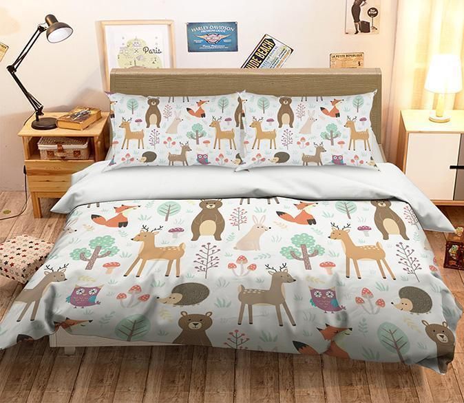 Animals In The Forest Bedding Set