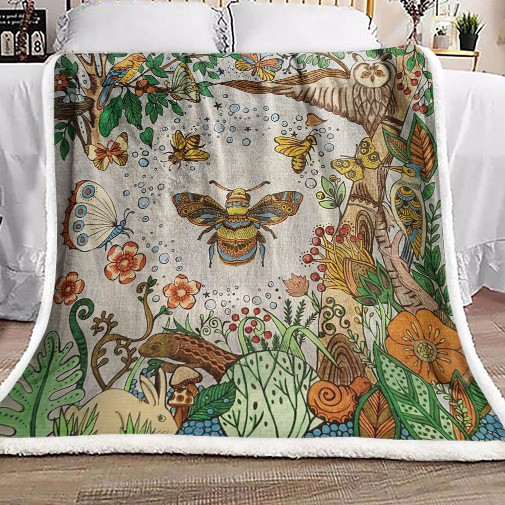 Animals Sherpa Fleece Blanket