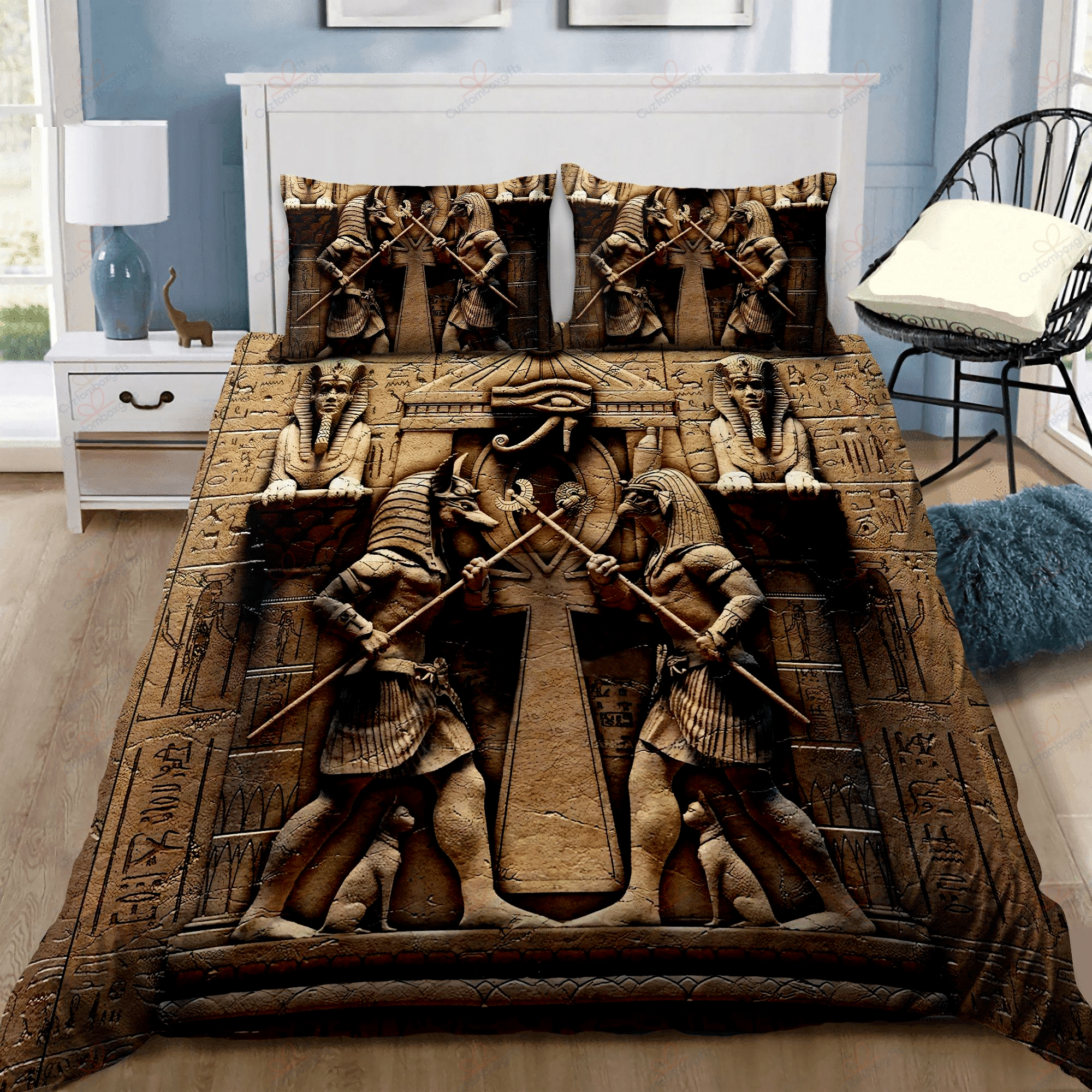 Anubis Ancient Egyptian Bedding Set
